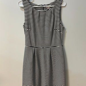 Merona Black & White Stripe Dress- Size M (NWOT)